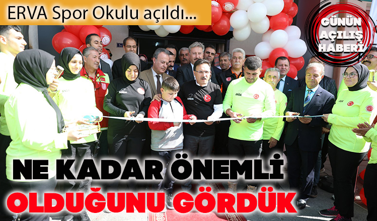 Erva spor okulu hizmete girdi Erva spor okulu hizmete girdi