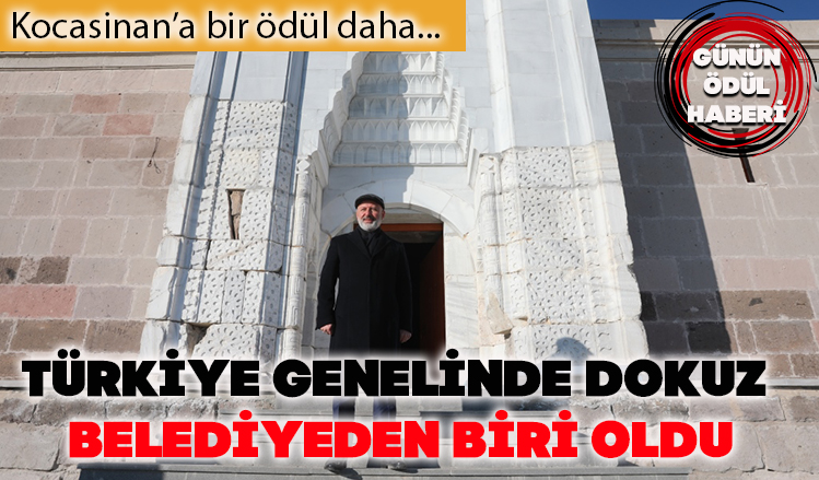 Kocasinan’ın projeye TKB’den ödül Kocasinan’ın projeye TKB’den ödül