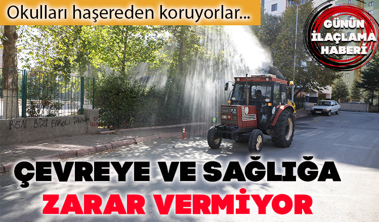 Talas’ta okul çevrelerinde haşerat ilaçlaması Talas’ta okul çevrelerinde haşerat ilaçlaması