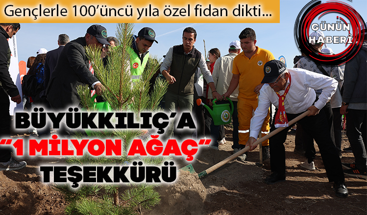 Gençlerle 100’üncü yıla özel fidan dikti Gençlerle 100’üncü yıla özel fidan dikti