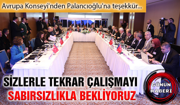 Avrupa Konseyi'nden Palancıoğlu'na teşekkür Avrupa Konseyi'nden Palancıoğlu'na teşekkür