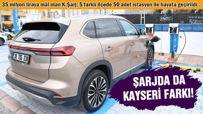 Kayseri'de elektrikli otomobile binenler yaşadı! Kayseri'de elektrikli otomobile binenler yaşadı!