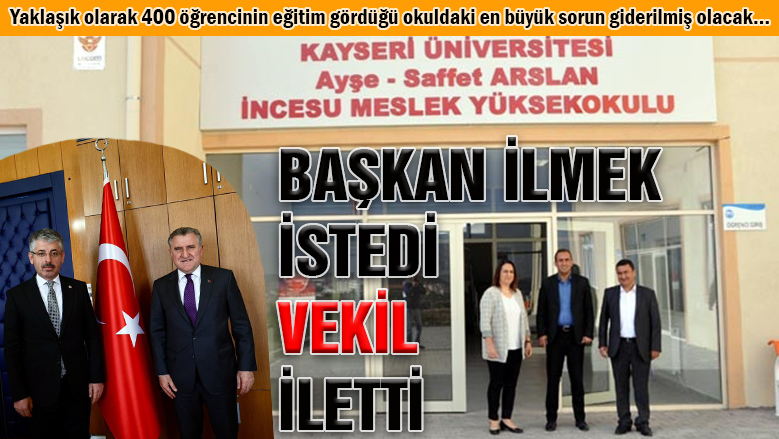 İncesu'da eğitim gören sağlıkçı adaylarına müjde! İncesu'da eğitim gören sağlıkçı adaylarına müjde!