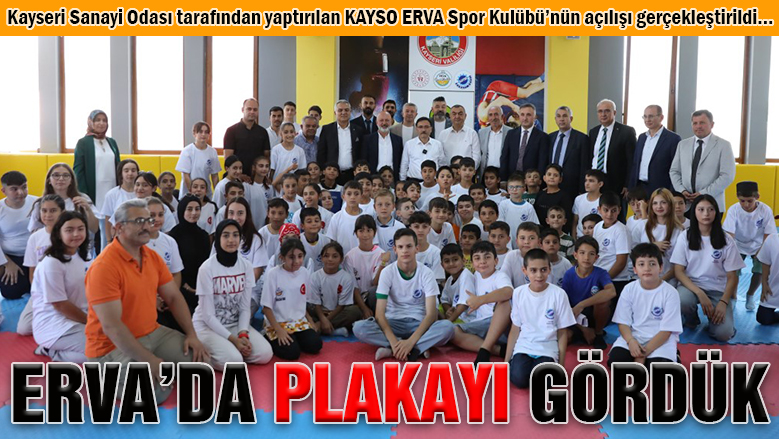 38'inci ERVA Spor Kulübü açıldı 38'inci ERVA Spor Kulübü açıldı