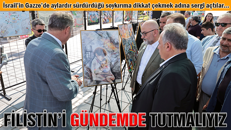 Talas'ta Gazzeli çocuklar için sergi açıldı Talas'ta Gazzeli çocuklar için sergi açıldı