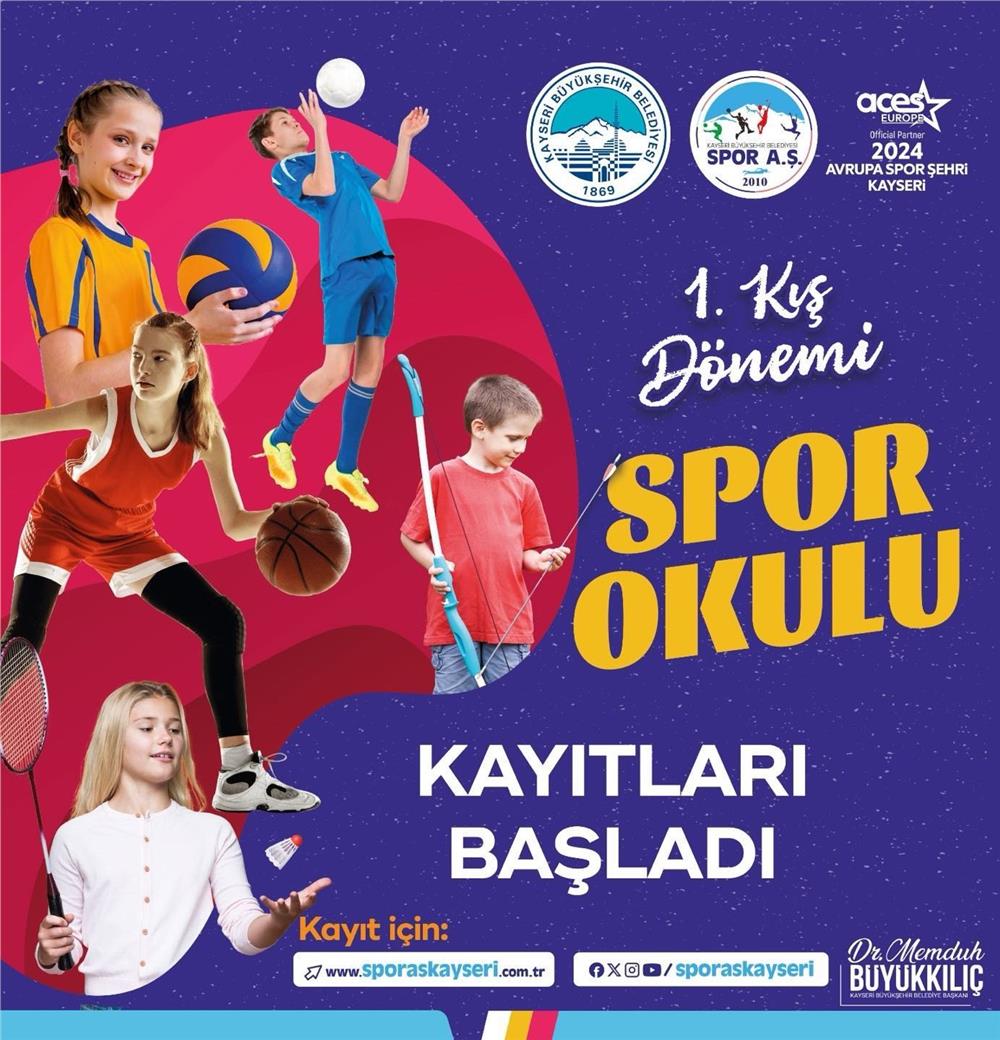 Kayseri'de kış dönemi spor okulları kayıtları başladı Kayseri'de kış dönemi spor okulları kayıtları başladı