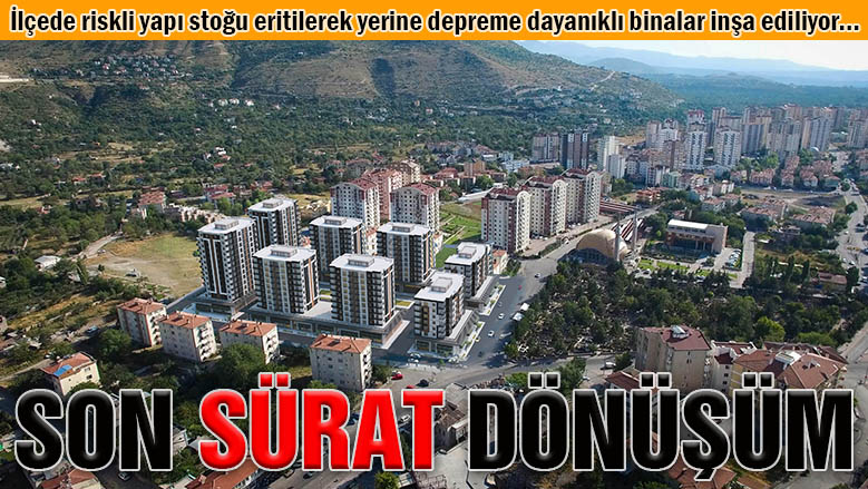 Talas'ta kentsel dönüşüm son sürat Talas'ta kentsel dönüşüm son sürat