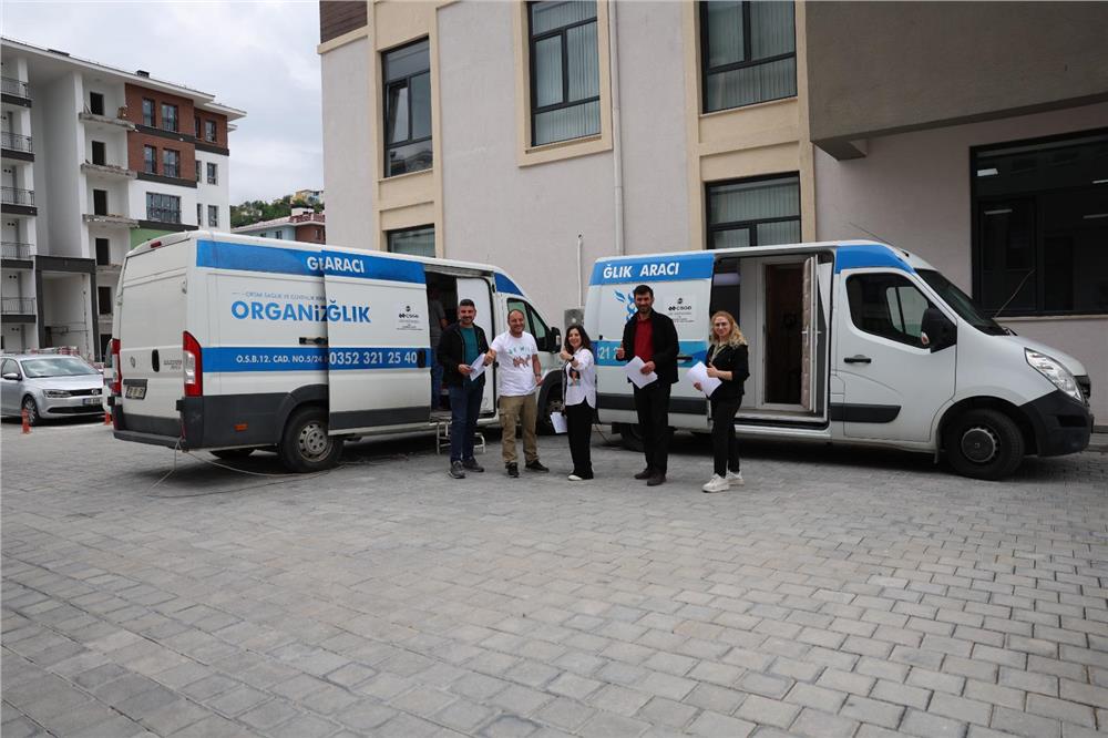 Hacılar Belediye personeli sağlık taramasından geçirildi