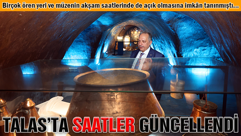 Talas Belediyesi de gece müzeciliğine uydu Talas Belediyesi de gece müzeciliğine uydu