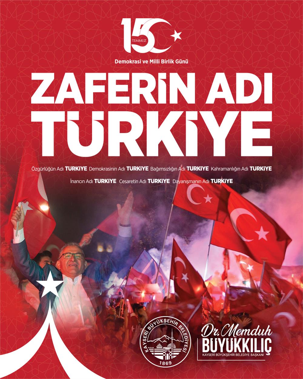 Büyükkılıç: Bizi ayakta tutan birliğimiz ve beraberliğimizdir Büyükkılıç: Bizi ayakta tutan birliğimiz ve beraberliğimizdir