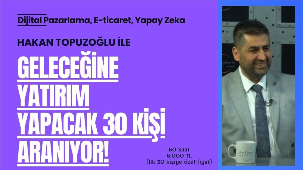 Kayseri'de geleceğin mesleklerine yatırım yapacak 30 kişi aranıyor Kayseri'de geleceğin mesleklerine yatırım yapacak 30 kişi aranıyor