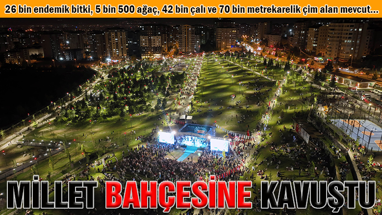 Talas Millet Bahçesi törenle açıldı