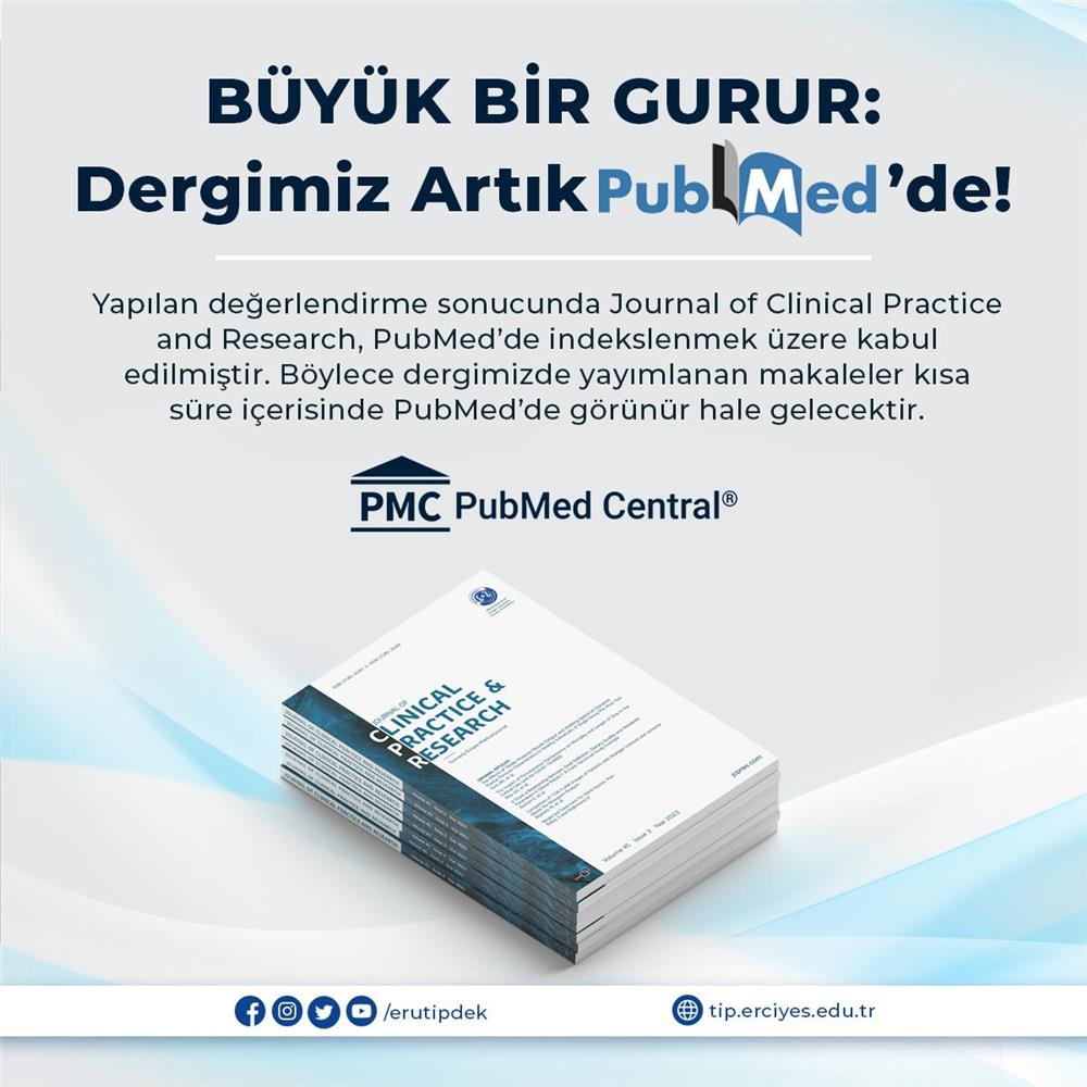 ERÜ'nün Tıp Dergisi dünya bilim sahnesinde ERÜ'nün Tıp Dergisi dünya bilim sahnesinde