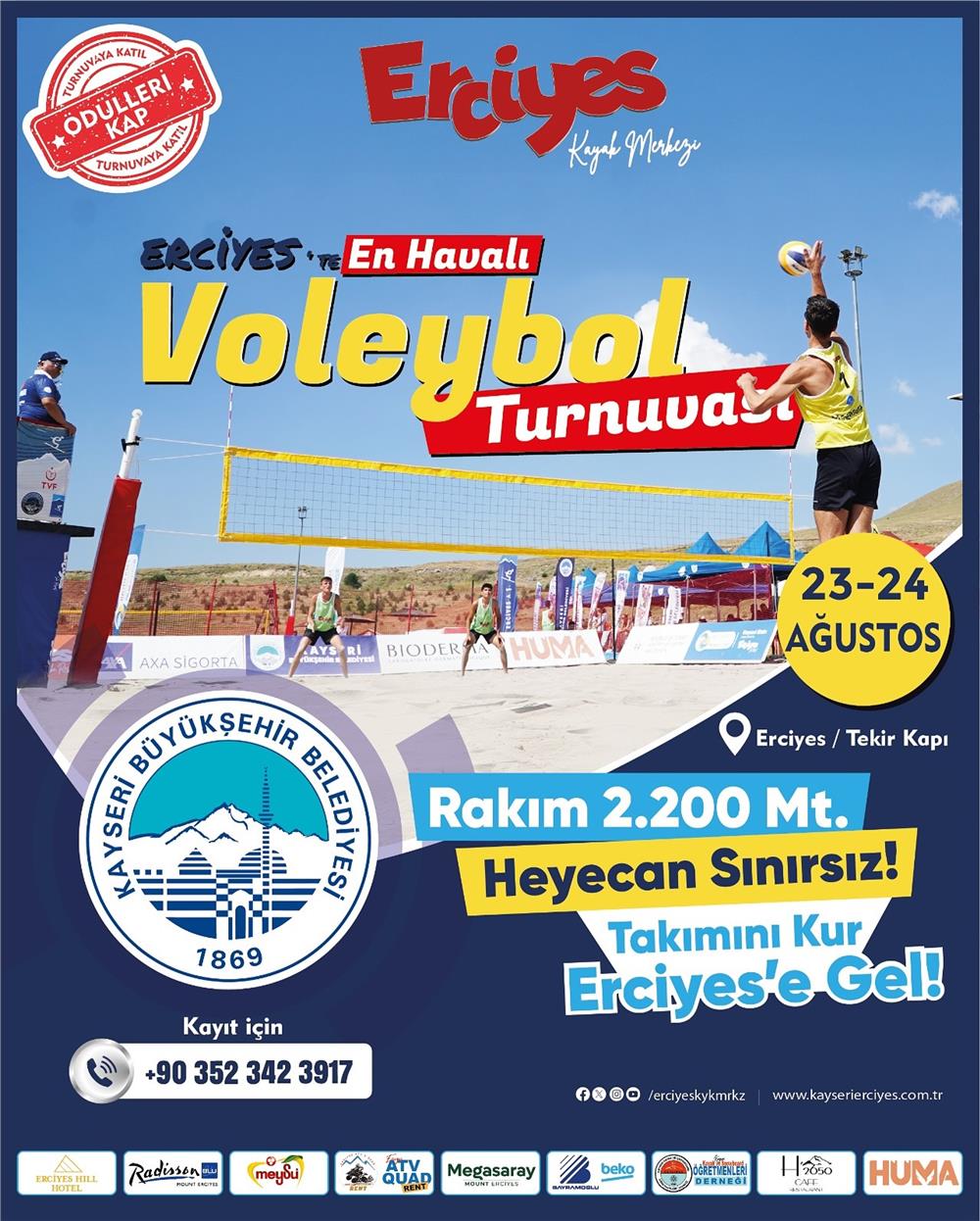 Kayseri'nin en havalı Voleybol Turnuvası başlıyor Kayseri'nin en havalı Voleybol Turnuvası başlıyor