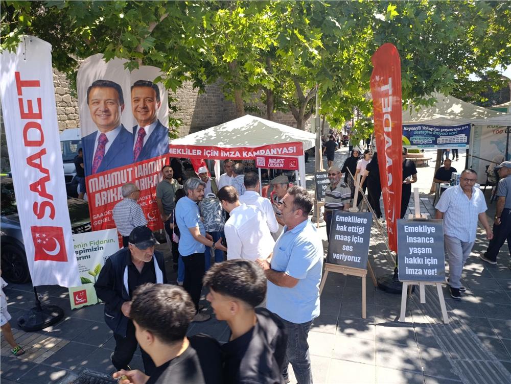 Saadet Partisi emekliler için imza kampanyası başlattı