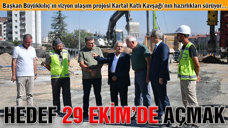 Kartal Katlı Kavşağı inşa hazırlıkları son sürat