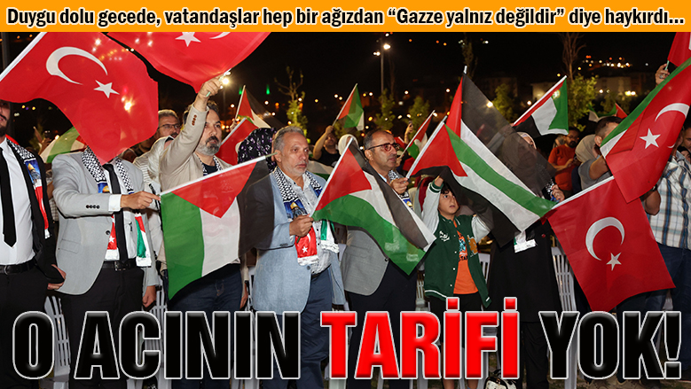 Talas'ta vicdanlar Gazze için buluştu Talas'ta vicdanlar Gazze için buluştu