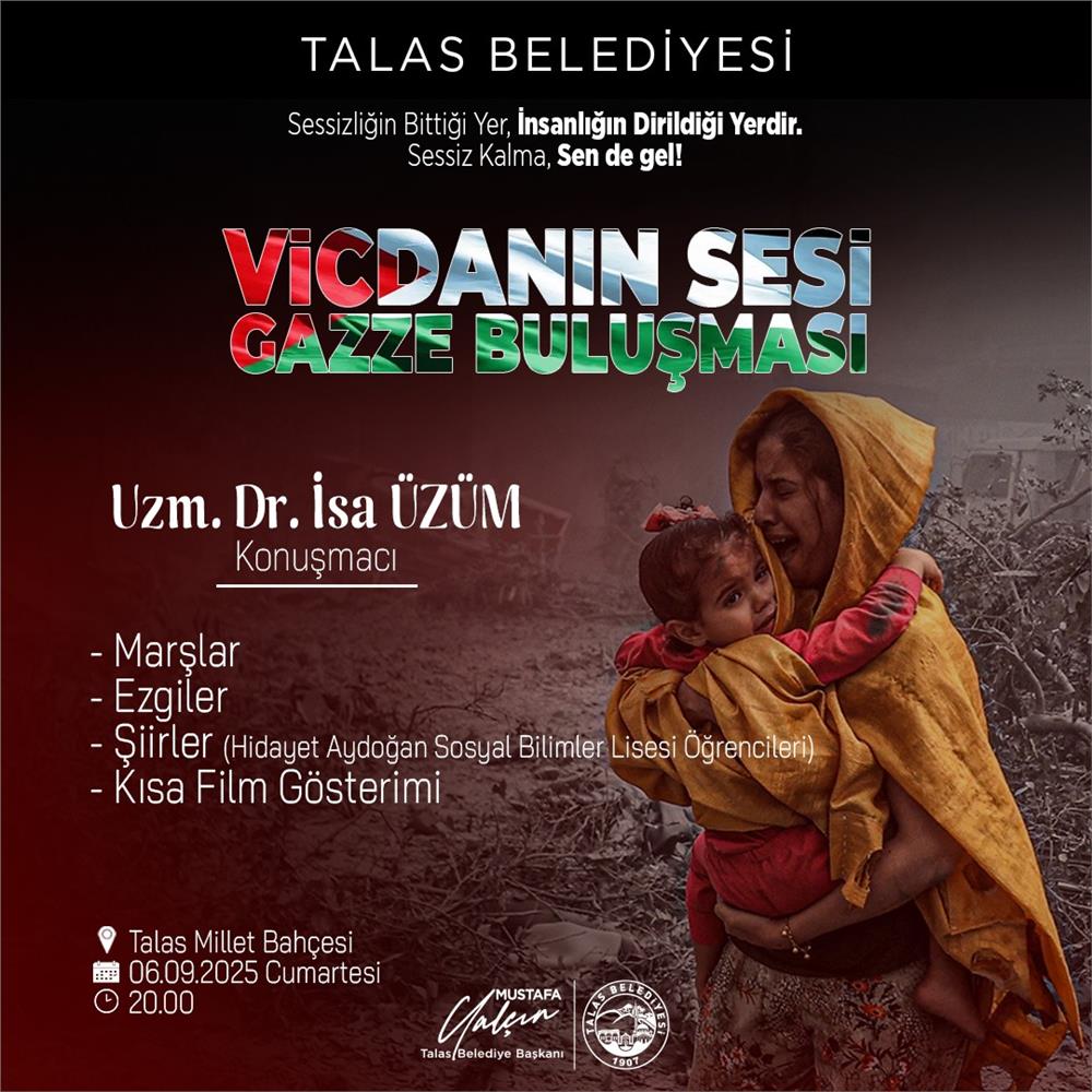 Talas'tan Gazze için anlamlı buluşma Talas'tan Gazze için anlamlı buluşma