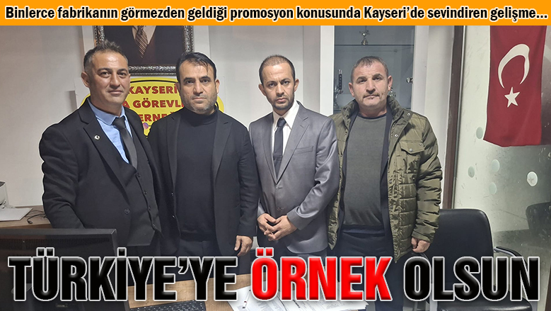 Kayseri'den Türkiye'ye örnek olacak promosyon adımı