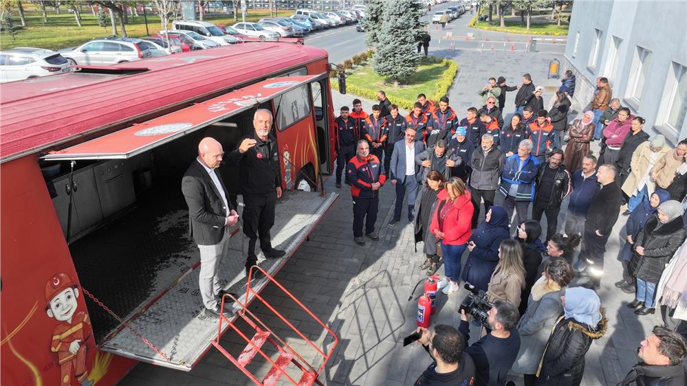 Kocasinan Belediye personeli tatbikat yaptı