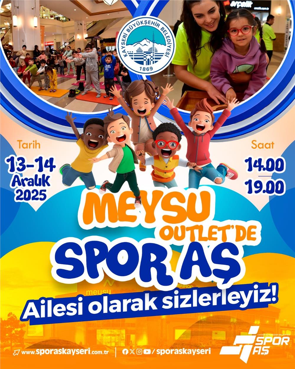 Meysu Outlet AVM'de bu hafta sonu spor etkinliği var
