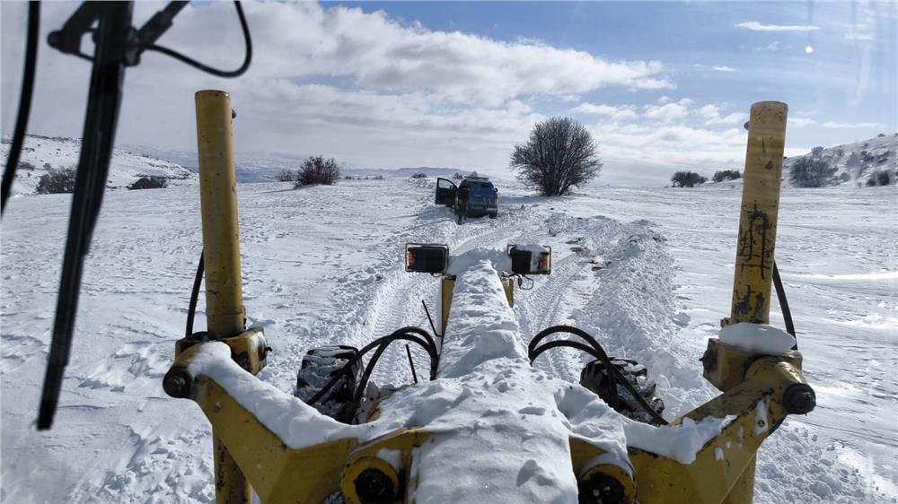 Kayseri kırsalında kapalı yol kalmadı