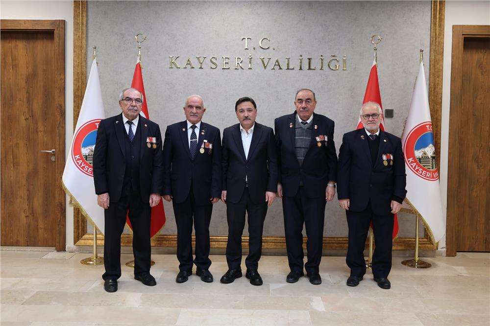 Muharip gazilerden Vali Gökmen Çiçek’e ziyaret