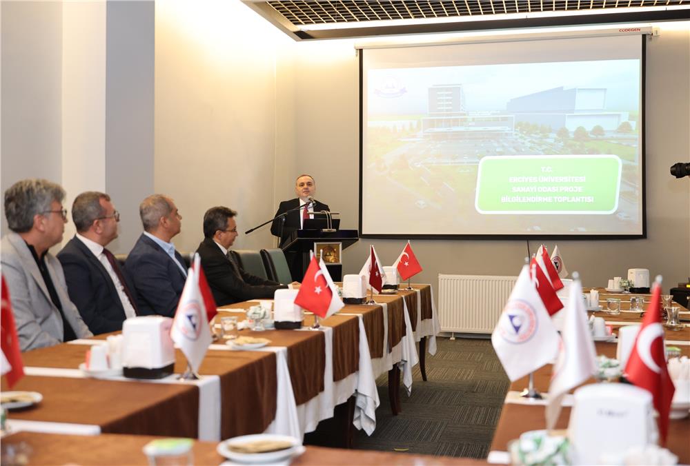 Rektör, KAYSO yönetimine ERÜ'nün projelerini anlattı