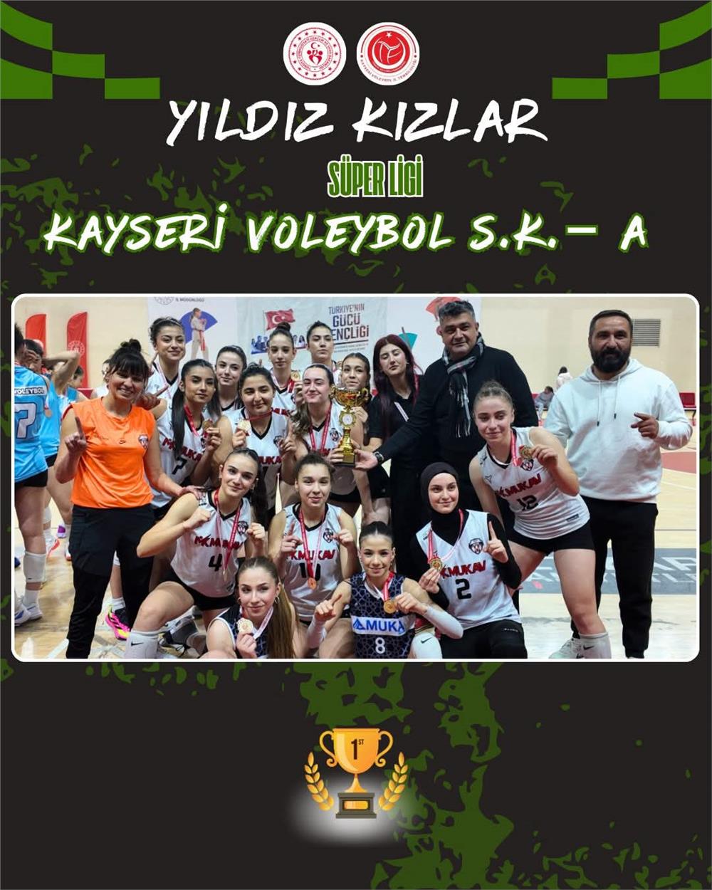 Yıldız Kızlar Süper Ligi Kayseri’de sona erdi