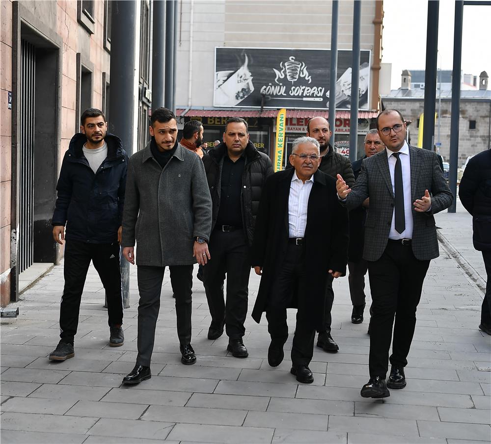 Başkan Büyükkılıç, Suriçi Projesi'nde incelemelerde bulundu