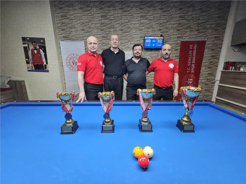 Kayseri’de 3 Bant Bilardo İl Şampiyonası tamamlandı