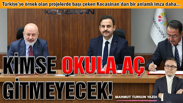 Kocasinan, çocuklarımız için kolları sıvadı...