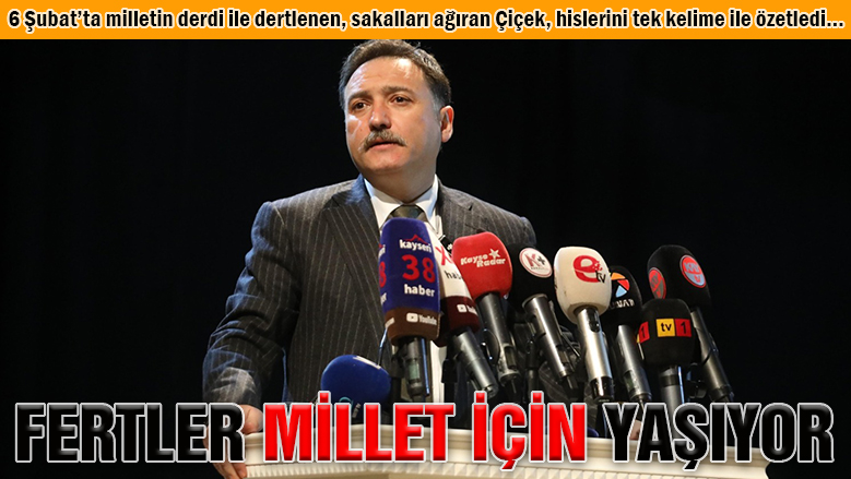 Vali Çiçek: Bu milletin fertleri kendisi için değil, koskoca millet için yaşıyor
