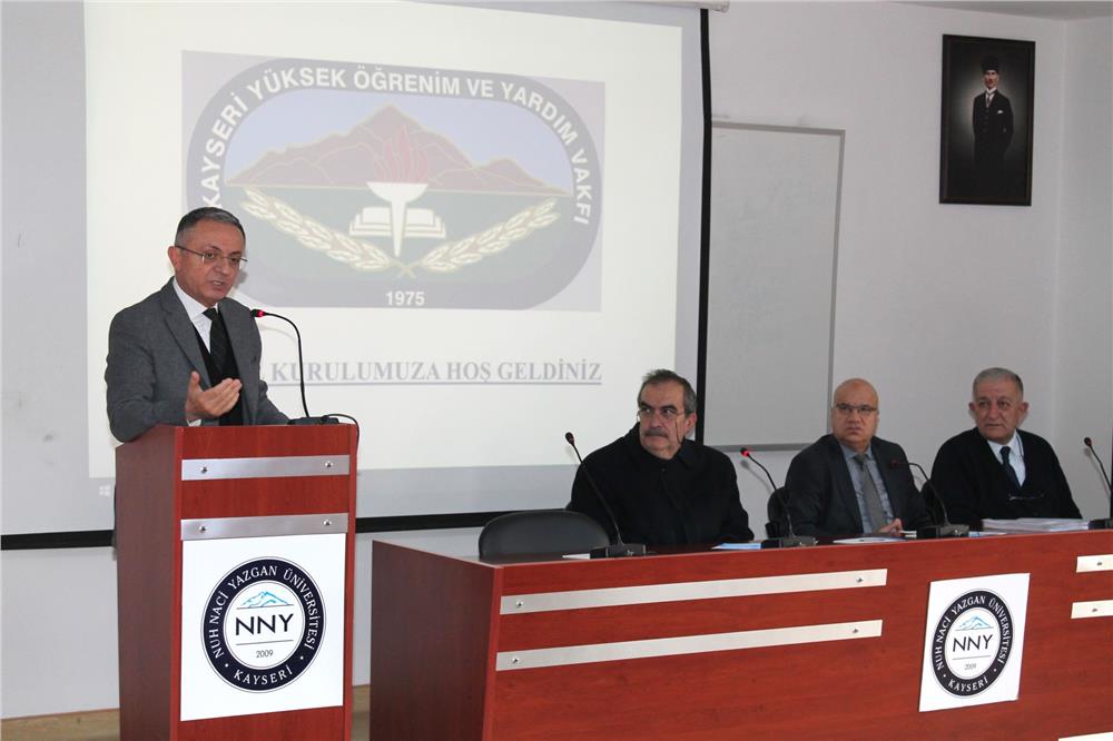 Kayseri Yükseköğrenim ve Yardım Vakfı Olağan Genel Kurulu yapıldı