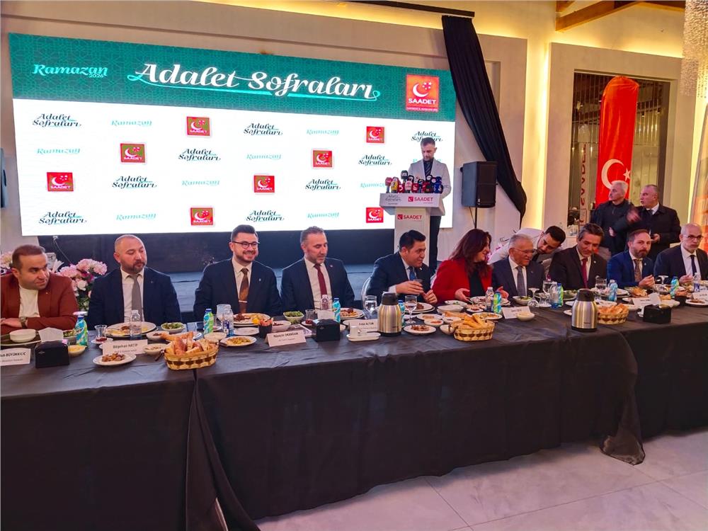 Saadet Partisi, siyasi partilerle ‘Adalet Sofraları’nda buluştu