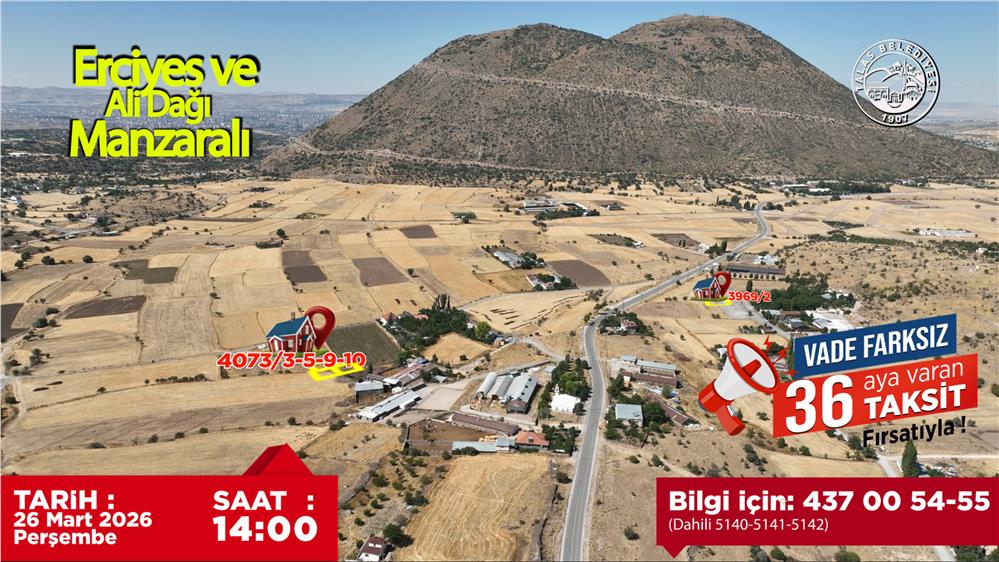 Talas'ın villa parseli fırsatında sona doğru