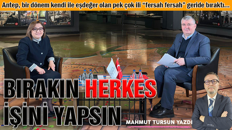 Bırakın herkes işini yapsın