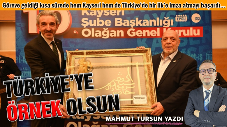 Tüm Türkiye'ye örnek olsun!