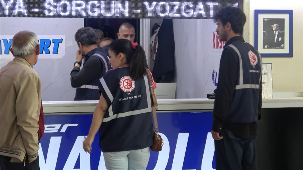 Kayseri Otobüs Terminali denetlendi, sonucu bilen yok!