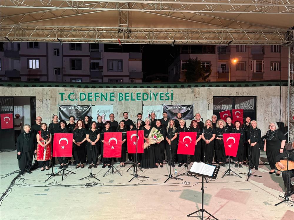 KİGDER, Defne’de halk konseri ile vatandaşlara moral oldu