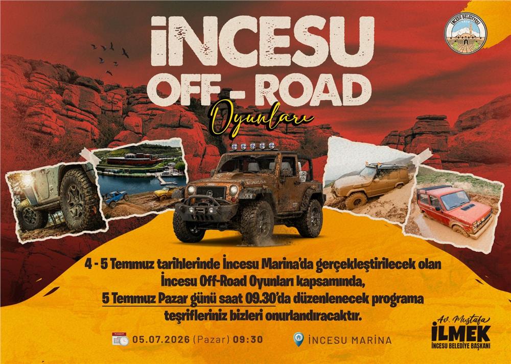 İncesu'da Off Road Oyunları için gün sayılıyor
