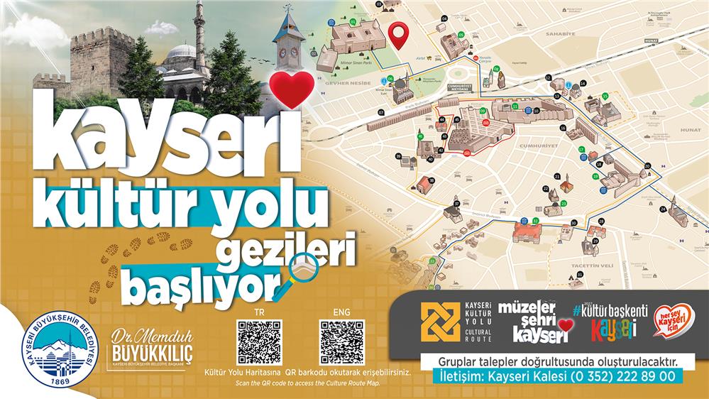 Kayseri Kültür Yolu gezileri başlıyor!