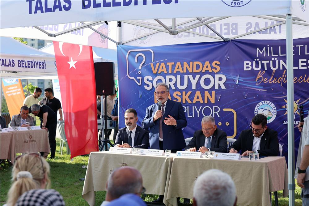 Talas'ta vatandaş sordu, başkanlar cevapladı