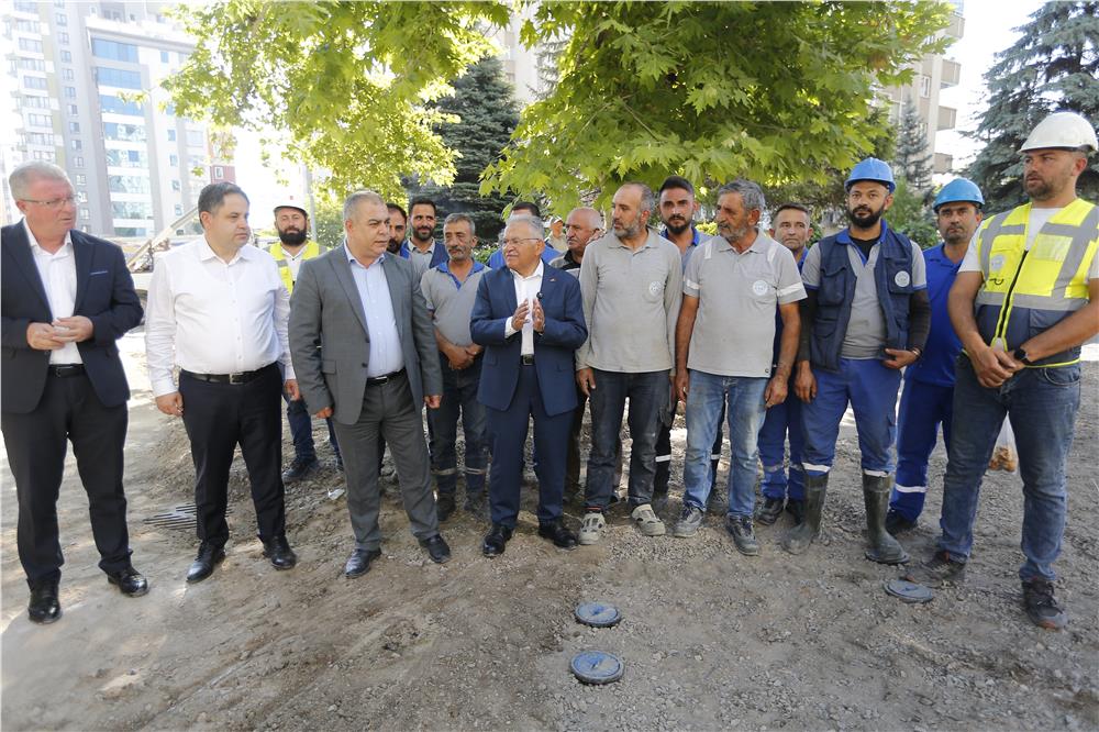 Kayseri'de altyapı ve üstyapı eş zamanlı ilerliyor