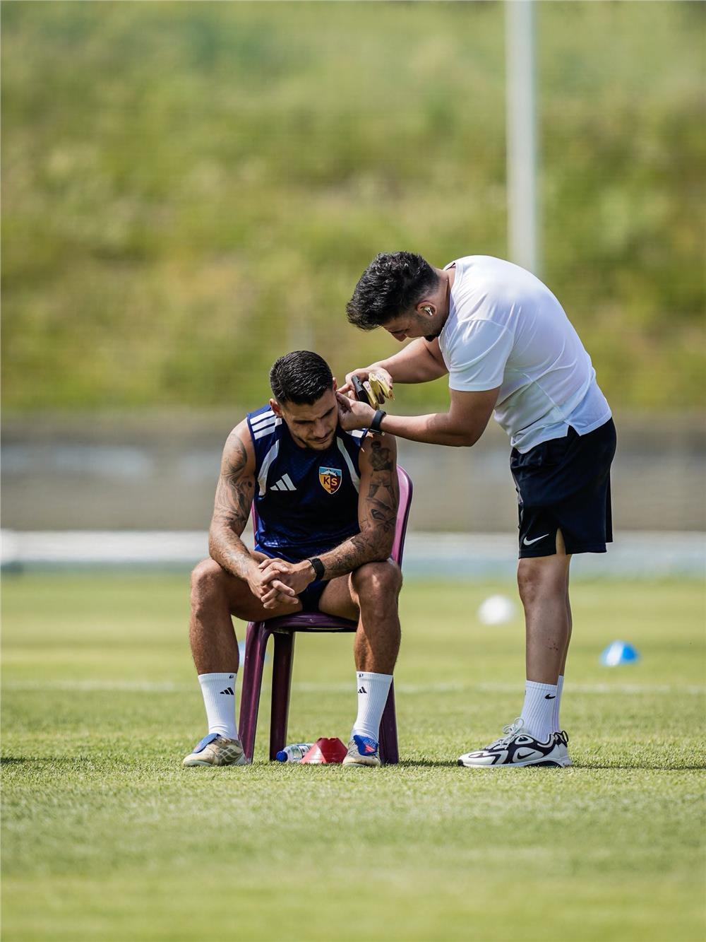 Kayserispor'da futbolculara laktat testi