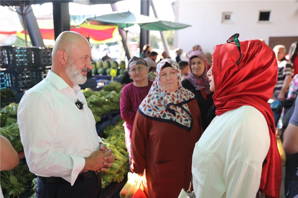 Kocasinan zabıtasından pazarlarda sıkı denetim
