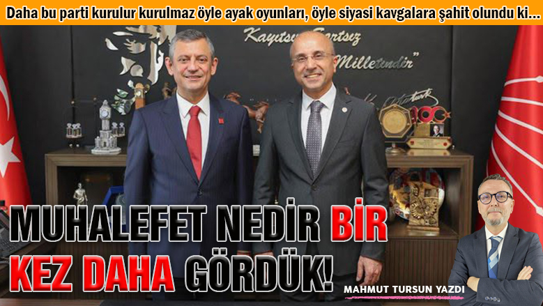 Muhalefet nedir? Tüm çıplaklığıyla bir kez daha gördük!