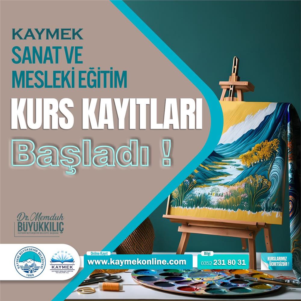 KAYMEK'te Güz Dönemi kurs kayıtları başladı