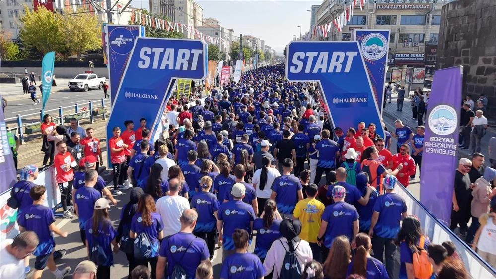 Kayseri'de dünya koştu!