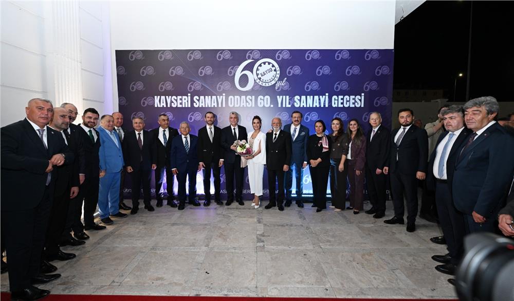 KAYSO 60. Yıl Sanayi Gecesi’nde Kayseri sanayisinin başarıları ödüllendirildi